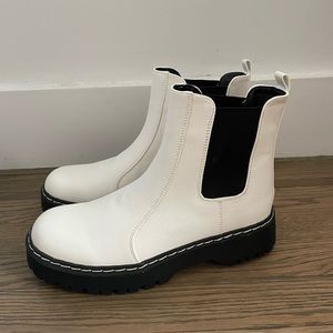 White Chelsea Boots Sincerely Jules